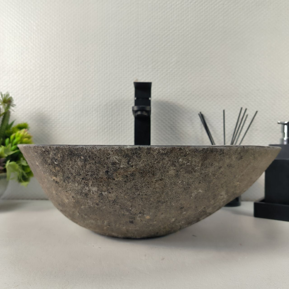Каменная раковина из речного камня RS-04942 (50*38*14) 0856 из натурального камня