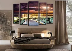 Модульная картина "Город в ночи"