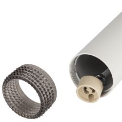 Светильник подвесной ЭРА PL18 WH/GR под лампу MR16 GU10 белый/серый