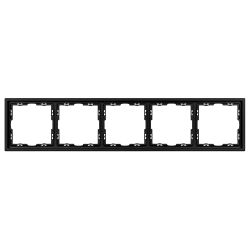 Рамка пластиковая FRM-NOBE-SFPL-5-BK (Arlight, Черный оникс) 054228