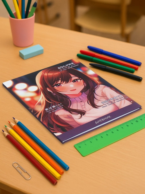 Дневник школьный для 1-11 классов «Стильная девочка»