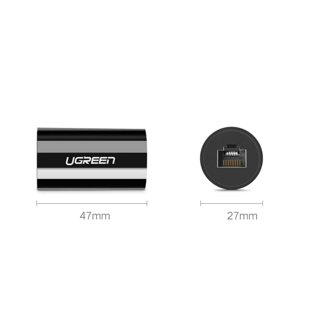 Адаптер соединитель патч-корда RJ-45, Cat.7, 10Gbps UGREEN 30837
