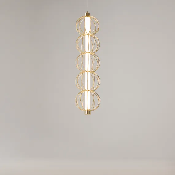 Подвесной светильник Золотая клетка / Golden Cage 3000К 17Вт Maytoni mod216pl-l10g3k
