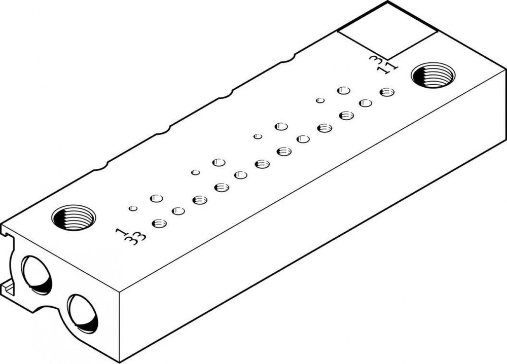 MHP1-PR8-3-PI-PCB Плита для блочного монтажа