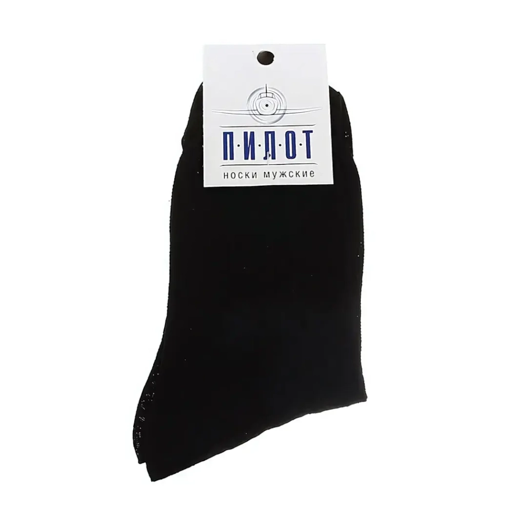 Носки мужские ПИЛОТ (М-51), чёрный, р. 29