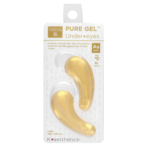Earth Therapeutics, Pure Gel, для кожи под глазами, AU Gold, 1 пара, 10 г (0,34 унции)