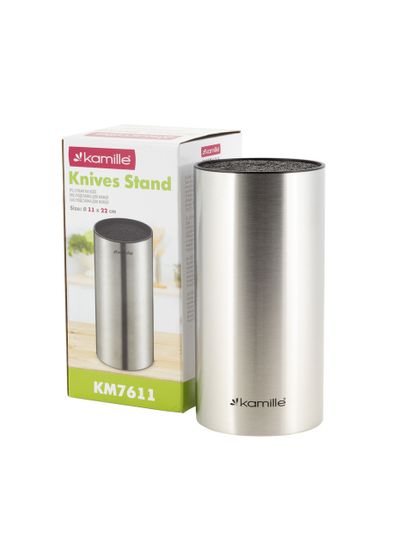 Подставка для ножей Kamille KM-7611 из нержавеющей стали