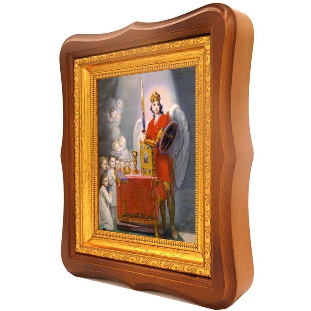 Икона "Дети у престола, охраняемые архангелом Михаилом"