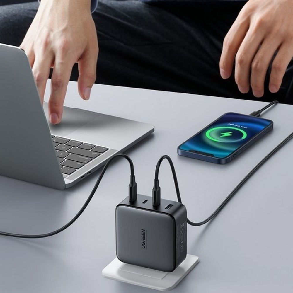 Зарядное устройство Ugreen CD226 40747 USB Type-C, USB черный