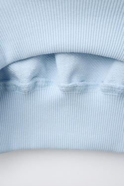 ZARA ТОЛСТОВКА С НАДПИСЬЮ, ГОЛУБОЙ