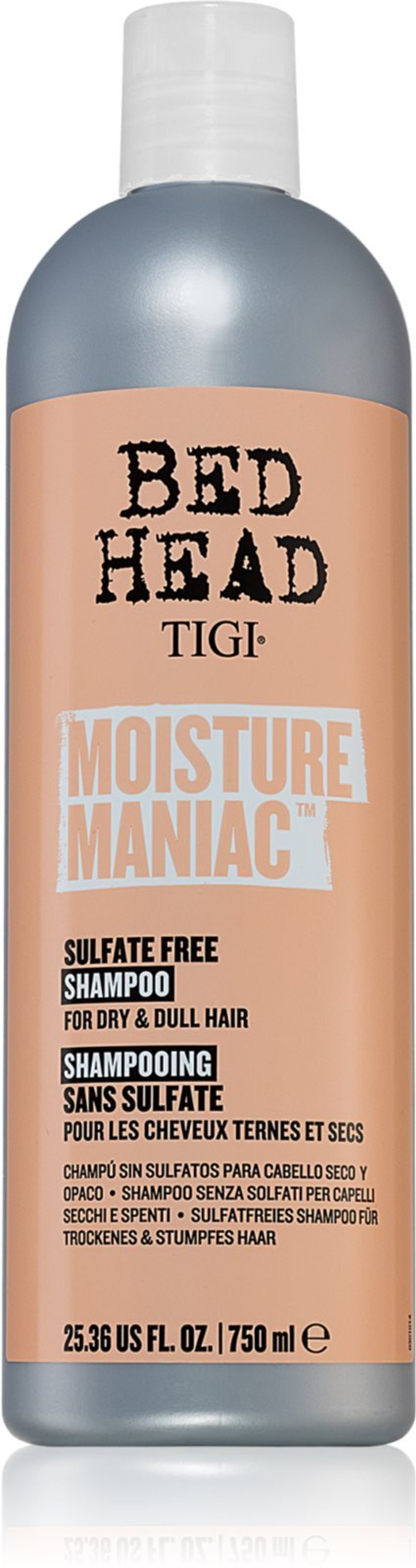 TIGI Bed Head Moisture Maniac - очищающий питательный шампунь для сухих волос /   750  ml  / GTIN 615908433449