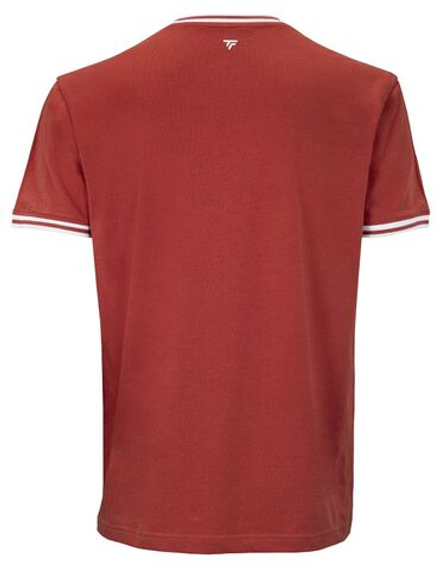 Детская теннисная футболка Tecnifibre Team Stretch Junior - terracotta