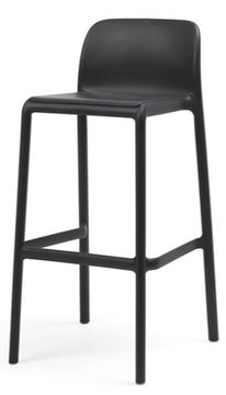 Стул пластиковый барный Faro Италия черный