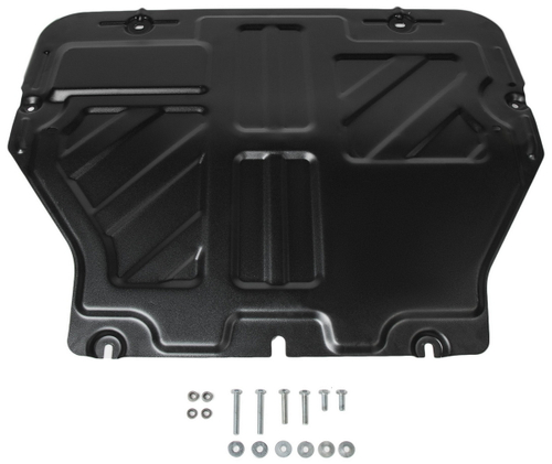 Защита картера и КПП Rival для Volkswagen Caravelle T5, T6 (V - все) 2003-2019/Volkswagen Caravelle T6 рестайлинг (V - 2.0TDI (110 л.с.)) 2020-н.в./Volkswagen Multivan T5, T6 (V - все) 2003-2019/Volkswagen Multivan T6 рестайлинг (V - 2.0TDI (110 л.с.)) 2020-н.в./Volkswagen Transporter T5, T6 (V - все) 2003-2019/Volkswagen Transporter T6 рестайлинг (V - 2.0TDI (110 л.с.)) 2020-н.в., сталь 1.8 мм, с крепежом, штампованная, 111.5806.2