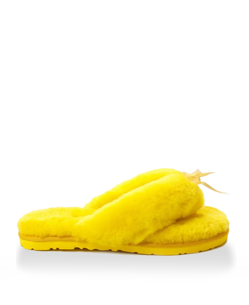 FLUFF FLIP FLOP II-yellow