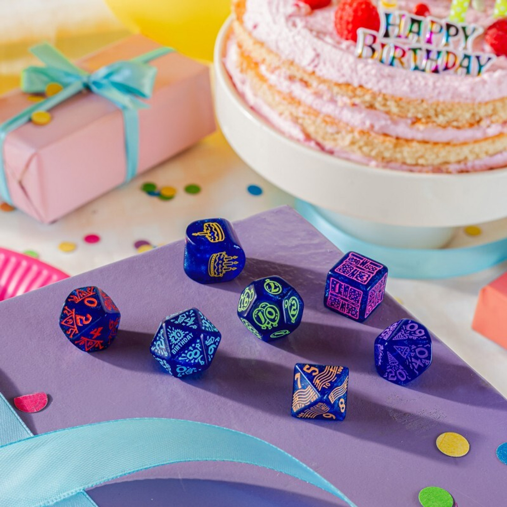 Happy Birthday Dice Set: Streamers
