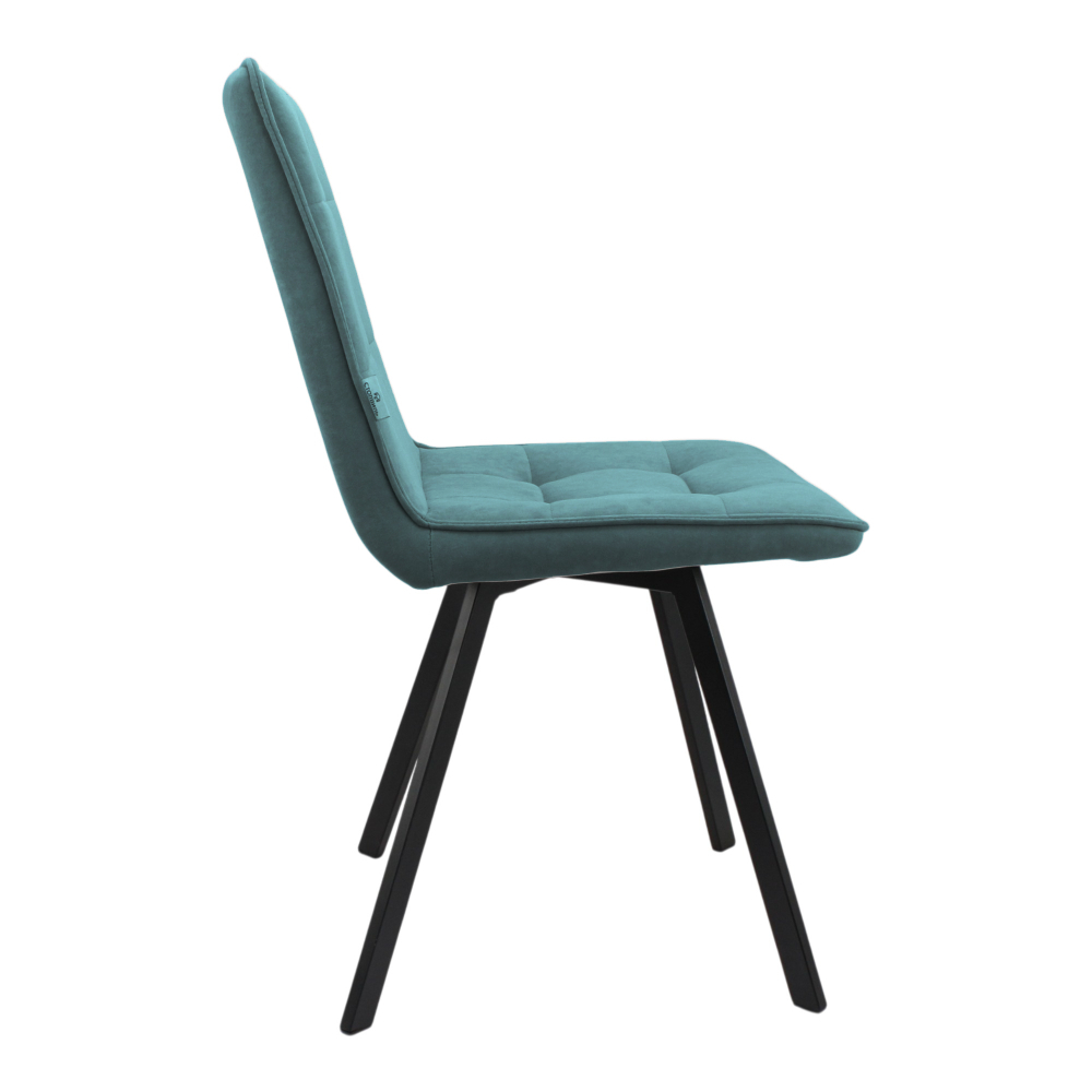 Стул "Ромул" (арт. 318). велюр Бренди В10 зеленый, ножки черные