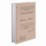 Крышки переплетные картонные А4 305х220 мм, КОМПЛЕКТ 100 шт. (обложка "Дело" - 50 шт., задник - 50 шт.), 112163