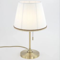 Citilux Линц CL402730 Настольная лампа бронза с белым абажуром