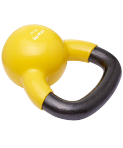 Гиря винил. STARFIT DB-401, 4 кг, цвет желтый