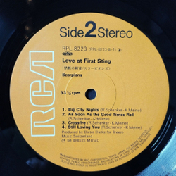 Винтажная виниловая пластинка LP Scorpions Love At First Sting (Japan 1984) (Obi) Still Loving You