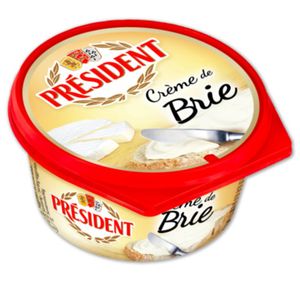 СЫР ПЛАВЛЕНЫЙ CREME DE BRIE 50% 125ГР PRESIDENT