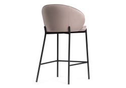 Полубарный стул Нейл латте / черный