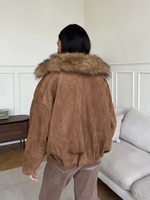 Парка замшевая карамель