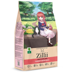 Сухой корм ZILLII Light/Sterilized Cat для взрослых стерилизованных кошек с индейкой и уткой, пакет