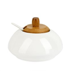 Сахарница с ложкой "Naturel" 12,5*13*9см. v=500 мл. (подарочная упаковка)