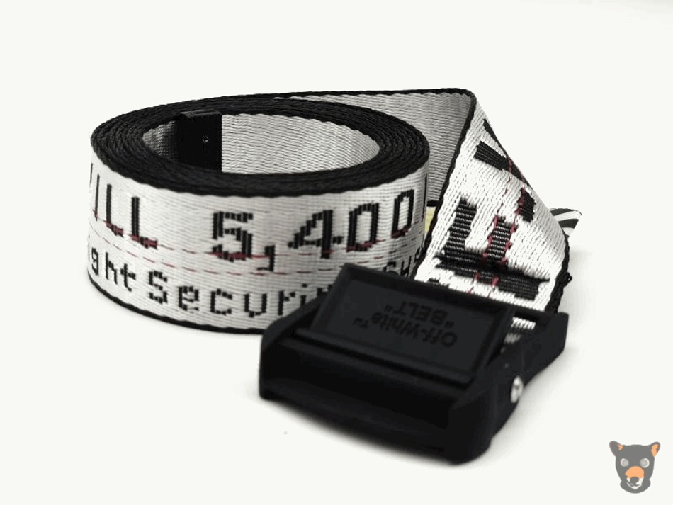 Ремень Off-White "Classic 2.0 Industrial" (черная пряжка)