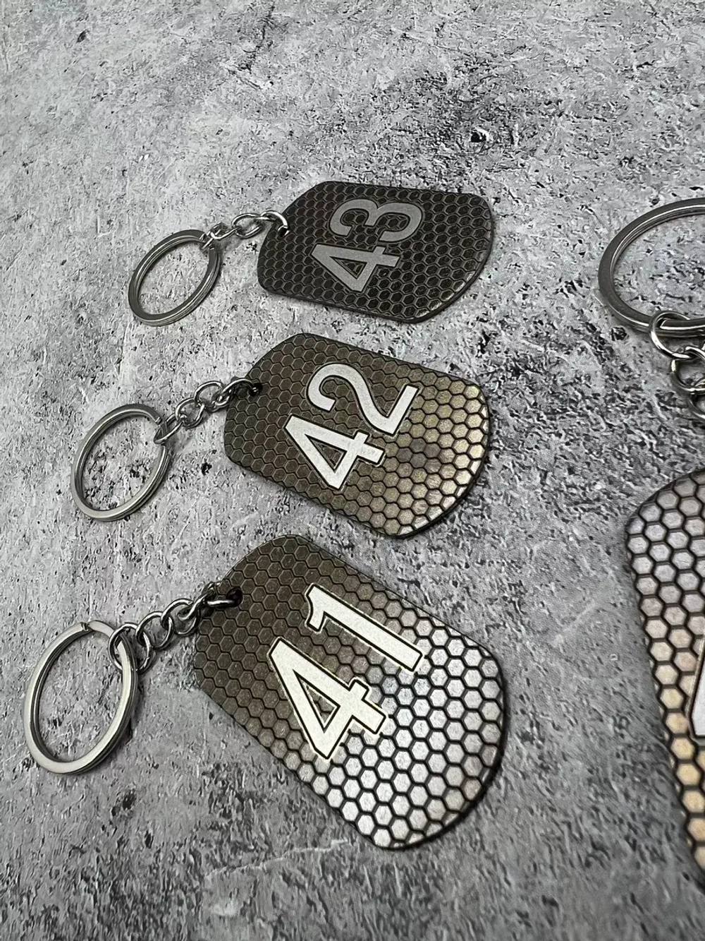 Номерки на ключи металлические 41-45