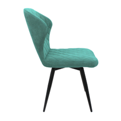 Стул "Монро" (арт. 338), велюр Бренди В15 мятный, ножки черные