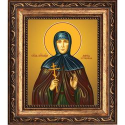 Мария (Лелянова), Гатчинская, монахиня, преподобномученица. Икона на холсте.