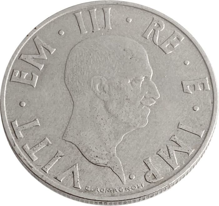 2 лиры 1939 Италия (не магнетик 1939 - XVIII)