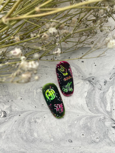 Swanky Stamping Лак для стемпинга S22 неоновая маджента, 6мл