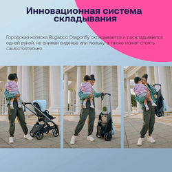 Прогулочная коляска Bugaboo Dragonfly complete Graphite/Grey Melange-Grey Melange