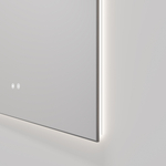 Зеркало Vincea LED VLM-4F120GM-2 1200х800 c сенсорным выключателем, антизапотевание, вороненая сталь