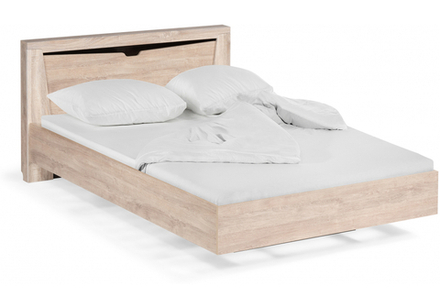 Кровать Woodville Магантия 160х200 с ПМ парящая дуб баррик