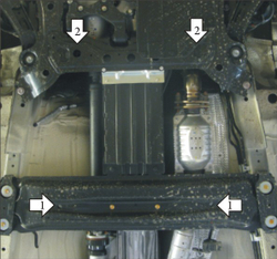 Усиленная защита Motodor кпп. 2 мм, сталь. для Suzuki Grand Vitara 2008-2012,Suzuki Grand Vitara 2012-2016,Suzuki Grand Vitara 2005-2008 арт.02412