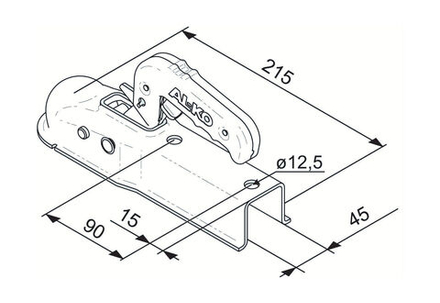 Замковое сцепное устройство AK 7 V PLUS-45 исполнение G, AL-KO