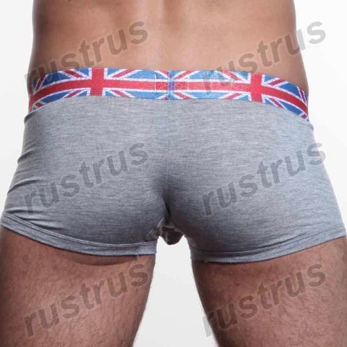 Мужские трусы хипсы серые DEEP JOY Английский флаг