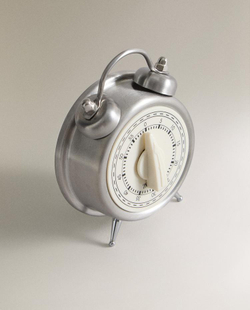 ZARA HOME МЕХАНИЧЕСКИЙ ТАЙМЕР, СТАЛЬНОЙ СЕРЫЙ