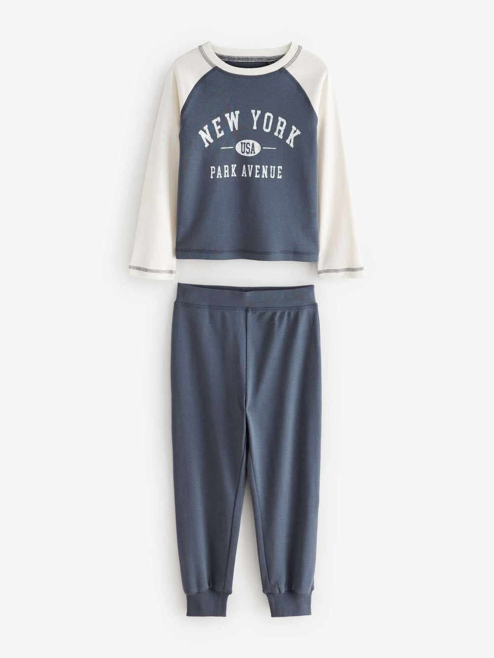 Пижама для девочки Next Q96-928, 3 шт., Зеленый, Серый