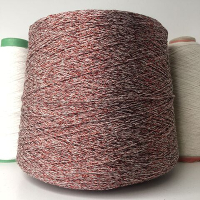 STOCK  ITALY   хлопок, вискоза,  люрекс 300м/100гр.  Шнурок Бордовый блеск