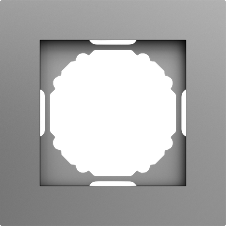 Рамка 1-я,  цвет сталь,  серия A07 Donel