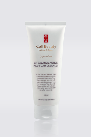 Cell Beauty Мягкая очищающая пенка -pH Balance Active Mild Foam Cleanser Signature,150 мл