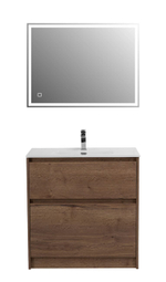 Тумба напольная с раковиной BelBagno KRAFT39-800/390-2C-PIA-RT