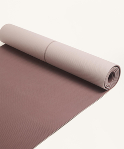OYSHO Коврик для йоги толщиной 5 мм, бежево-розовый