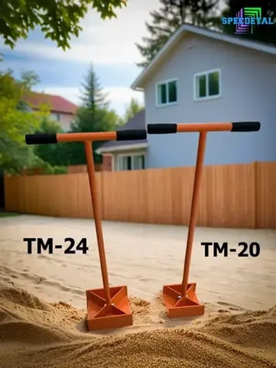Трамбовка ручная 240х240 разборная для уплотнения асфальта, грунта, песка, щебня. ТМ-24